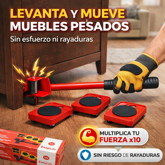EasyLift™ Kit Movedor de Muebles con Palanca